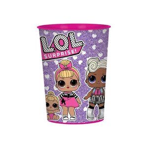 L.O.L. Surprise! Plastic Favor Cup 16oz - Purple - (SET OF 9 CUPS) - NEW